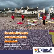 Sidmouth Beach Lifeguard cover has returned for the summer.