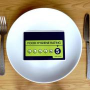 Four establishments given five star scores on the doors this week