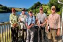 Winners of the Kennick Flyfishers competition at Clatworthy from L to R Chris Bolt, Dennis Jones, Alan Riddell,  Darren Penfold and Peter Brown