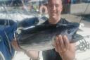 Kev Madeley with a Skipjack Tuna
