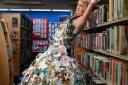Nicci poses in her dress at Honiton Library. Picture: David Brine