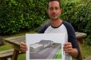 James Trevett with his garden centre plan. Ref mhh 27 17TI 6433. Picture: Terry Ife