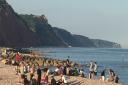 Groups of people gathering on Sidmouth beach over the May bank holiday weekend. Picture: Contributed