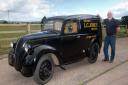 Maurice Rapley with his Morris Minor 8 Van called Mr Jones. Ref sho 33 18TI 9930. Picture: Terry Ife