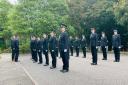 A passing-out parade at Devon and Cornwall Police's HQ at Middlemoor