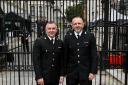 PC Darren Brimacombe and PC Tim Willett at Downing Street