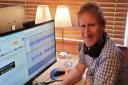 Simon West of Word Forest producing audio content for the website