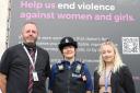 Detective Constable Matthew Nile, PCSO Elaine Wilson and Sexual Offences Liaison Officer Constable Ashleigh Benson.