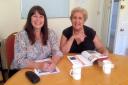 French tutor Sylvie Leroy and Spanish tutor Josefina Gori - both are multilingual