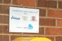 The Defibrillator outside Sidmouth Sailing Club.