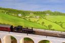 A model railway of the Axminster to Lyme Regis rail line