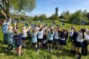 Pupils at Great Tew Primary School near Chipping Norton are taking part by running 2k every day