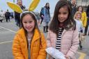 Children at a previous year's Hot Cross Bun giveaway in Sidmouth