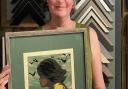 Jane Wimsett, of Georgian House Framing and Gallery, chose a woodcut by the late Japanese artist Tadashi Nakayama called ‘Girl in the Wind’. Picture: Alison Summerfield