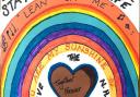 A tuneful rainbow message Picture: Anne Bishop