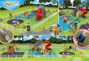 The design for the remodelled Long Park play area