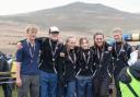 A team from Sidmouth College who completed the Ten Tors challenge
