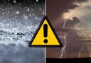 The weather warning runs from 5am until midday