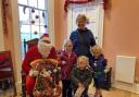 A family meeting Santa at Kennaway House