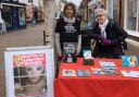 Campaigners at their information stall in Sidmouth