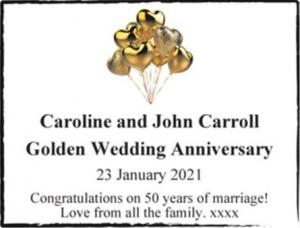 Caroline and John Carroll