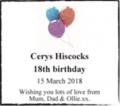 Cerys Hiscocks