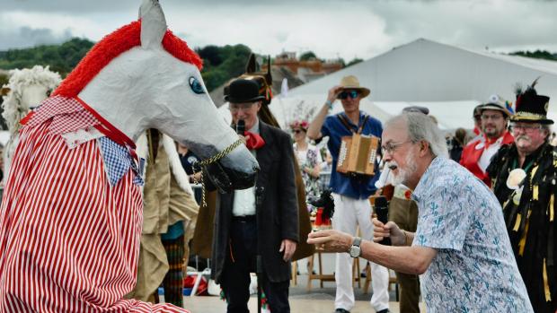 Sidmouth Herald: Winner of Sidmouth Horse Trials Betley receives Aardman Prize from Peter Lord