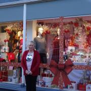 Fields Winners of Large Retailer Window Christmas Competition - Sidmouth Chamber of Commerce - With Simon Jupp