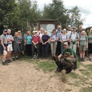 The East Devon Ramblers group at the Walking Fest in April.
