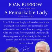 Tribute to Joan Burrow