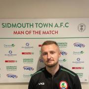 Sidmouth Player of the Match Isaac Furness