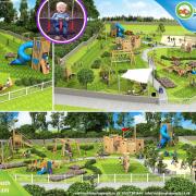Artist's impression of the remodelled play park at The Ham, Sidmouth