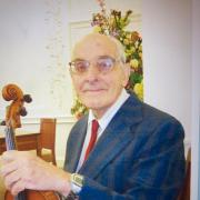 David Price-Hughes with his violin