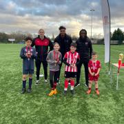 Exeter City players visit Community courses