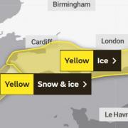 The ice warning is in place until 10am this morning. Picture: Met Office