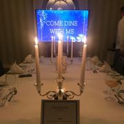 The Come Dine with Me table at the Harbour Hotel, Sidmouth