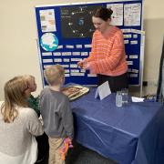 Children learn about science at the Family Day