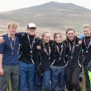 A team from Sidmouth College who completed the Ten Tors challenge