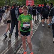 Lynda at London Marathon