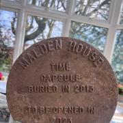 The time capsule found in Malsdon House, Sidmouth.