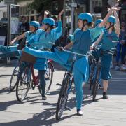 Dancers from the Bicycle Ballet