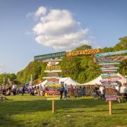Colourful signposts at Sea Fest