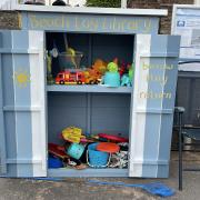 Last summer's beach toy library on the Esplanade