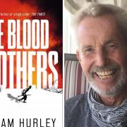 Sidmouth author Graham Hurley with his latest book