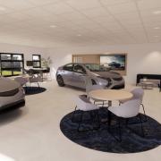 The new BYD showroom in Marsh Barton, Exeter.