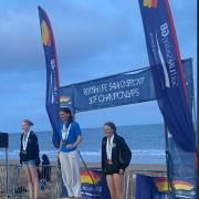Sidmouth Nippers on the podium