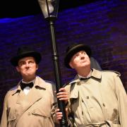 Josh Coley and Dominic McChesney in The 39 Steps.