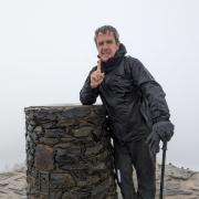Tim at the summit of Snowdon