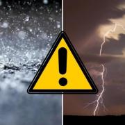 The weather warning runs from 5am until midday