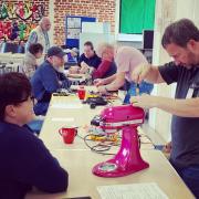 One of Sidmouth Repair Cafe's sessions in 2023